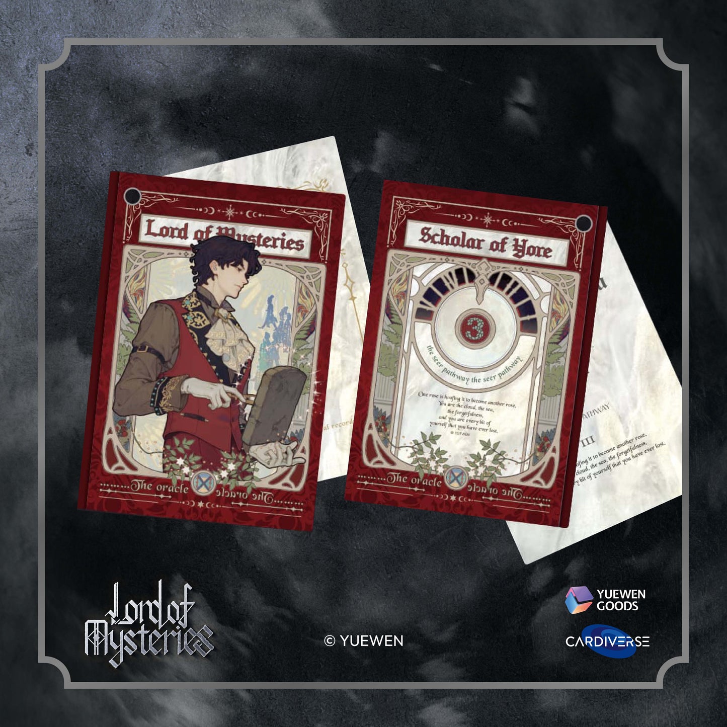YUEWEN Lord of the Mysteries – Oracle Series Acrylic Keychain - Lord of Mysteries Cards