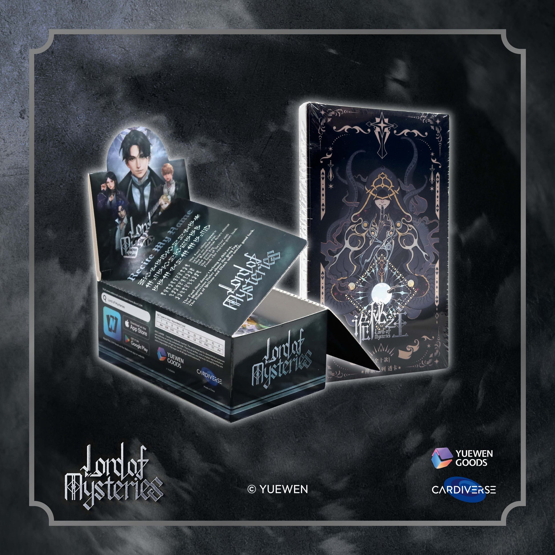 YUEWEN Lord of the Mysteries Hobby Cards and Oracle Series Clear Cards Bundle - Lord of Mysteries Cards