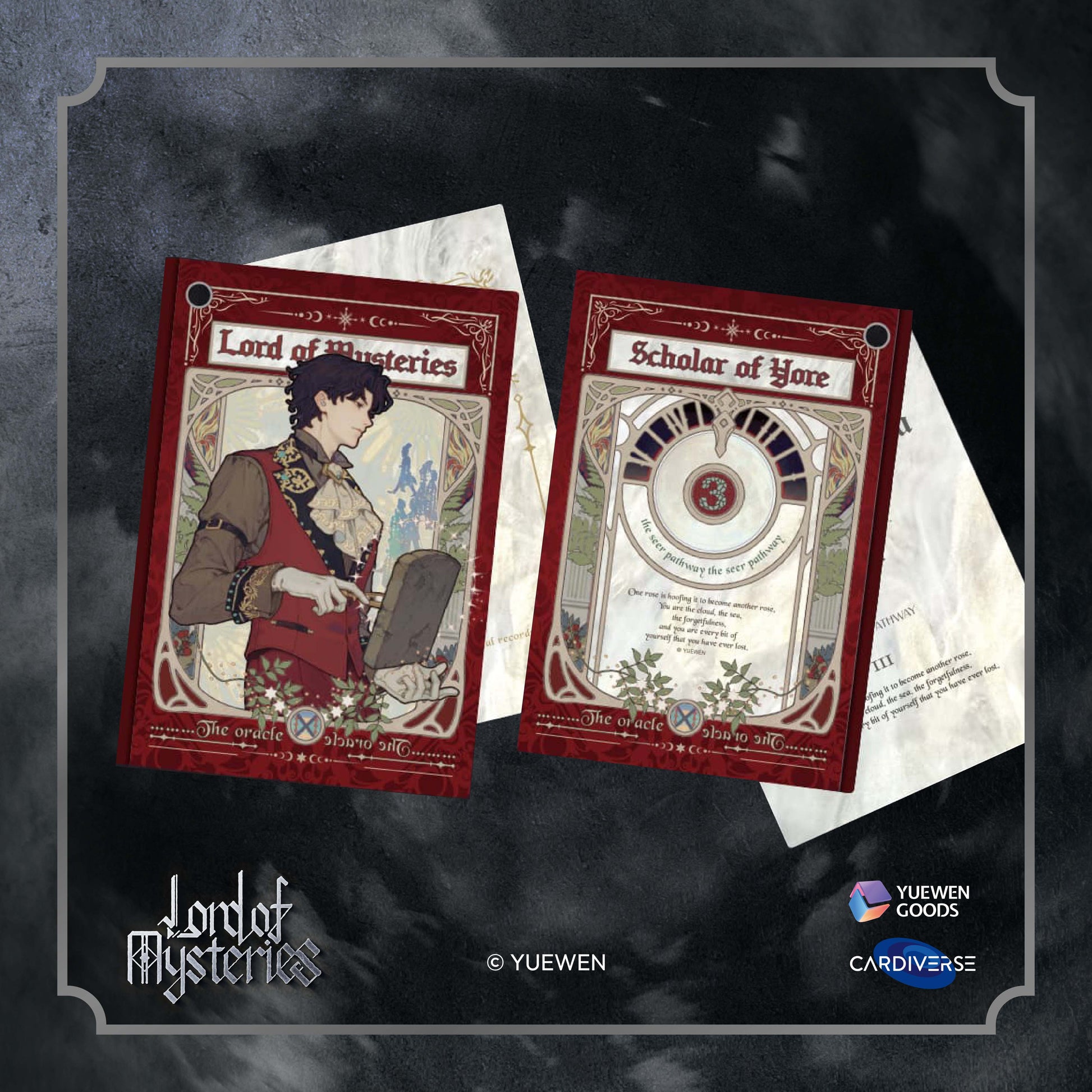 YUEWEN Lord of the Mysteries – Oracle Series Acrylic Keychain - Lord of Mysteries Cards